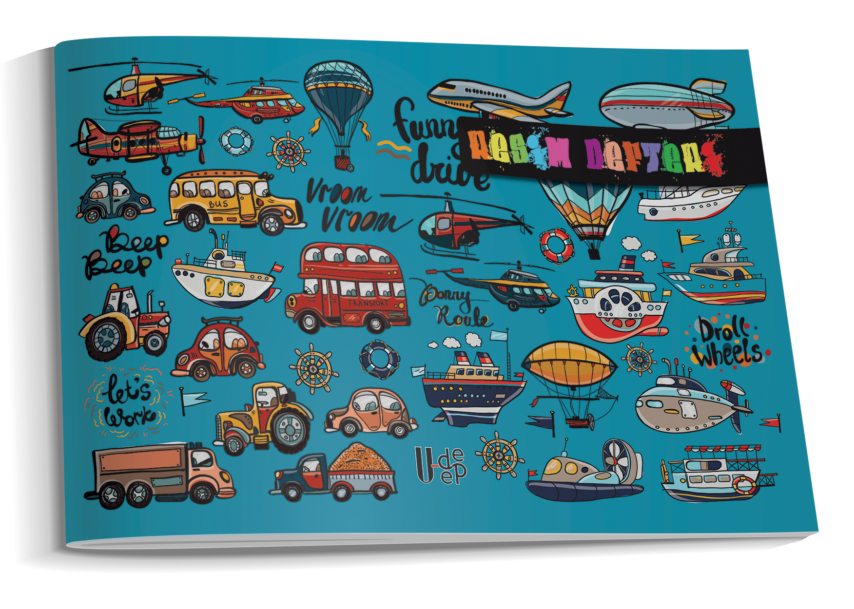 U-Deep-30 Yaprak Büyük Resim Defteri 12li