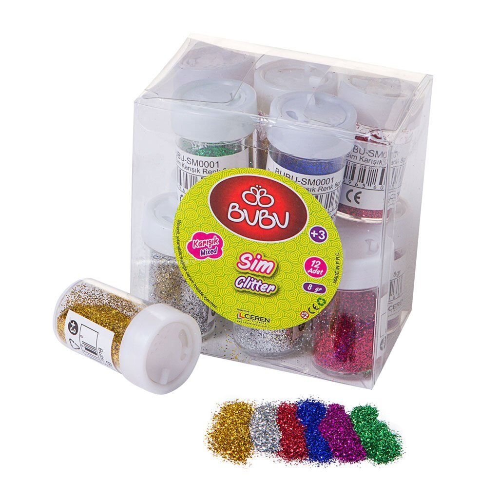 Bubu-Sm0001 Karışık Toz Sim 12li