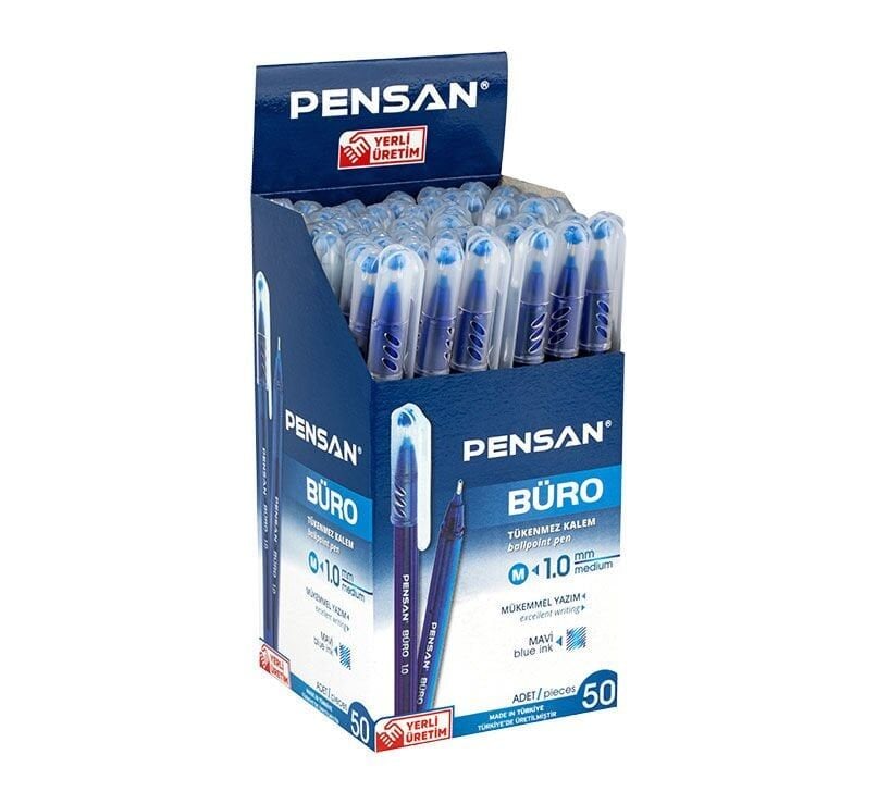 2270-Pensan Mavi Büro Tükenmez Kalem 50 Li
