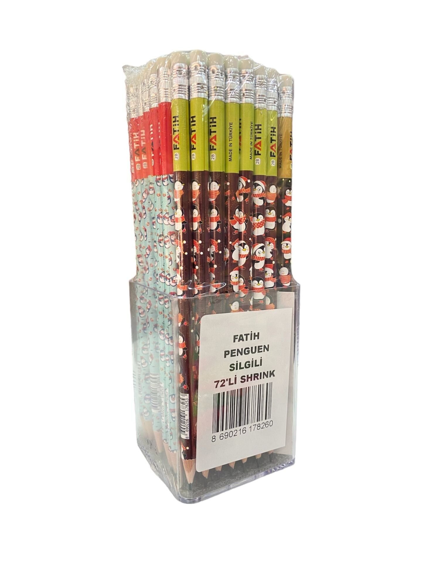 17825/FATIH PENGUEN 72 LI SİLGILI KURSUN KALEM