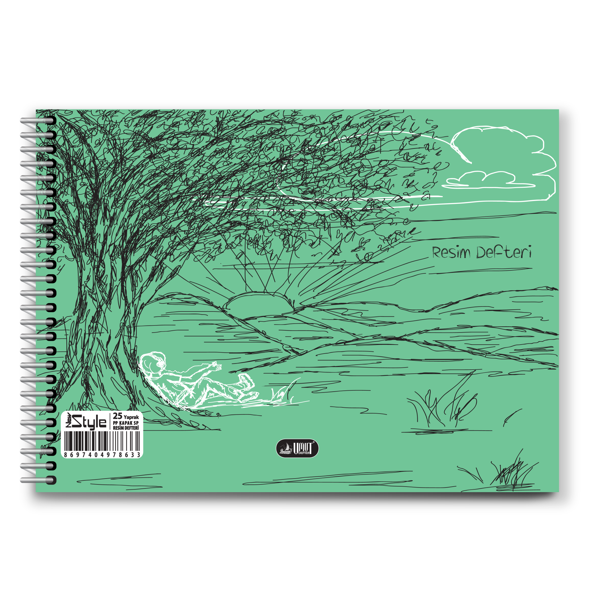 UMUT 17X25 PP SP.RESIM DEFTERI 25 YP *12*