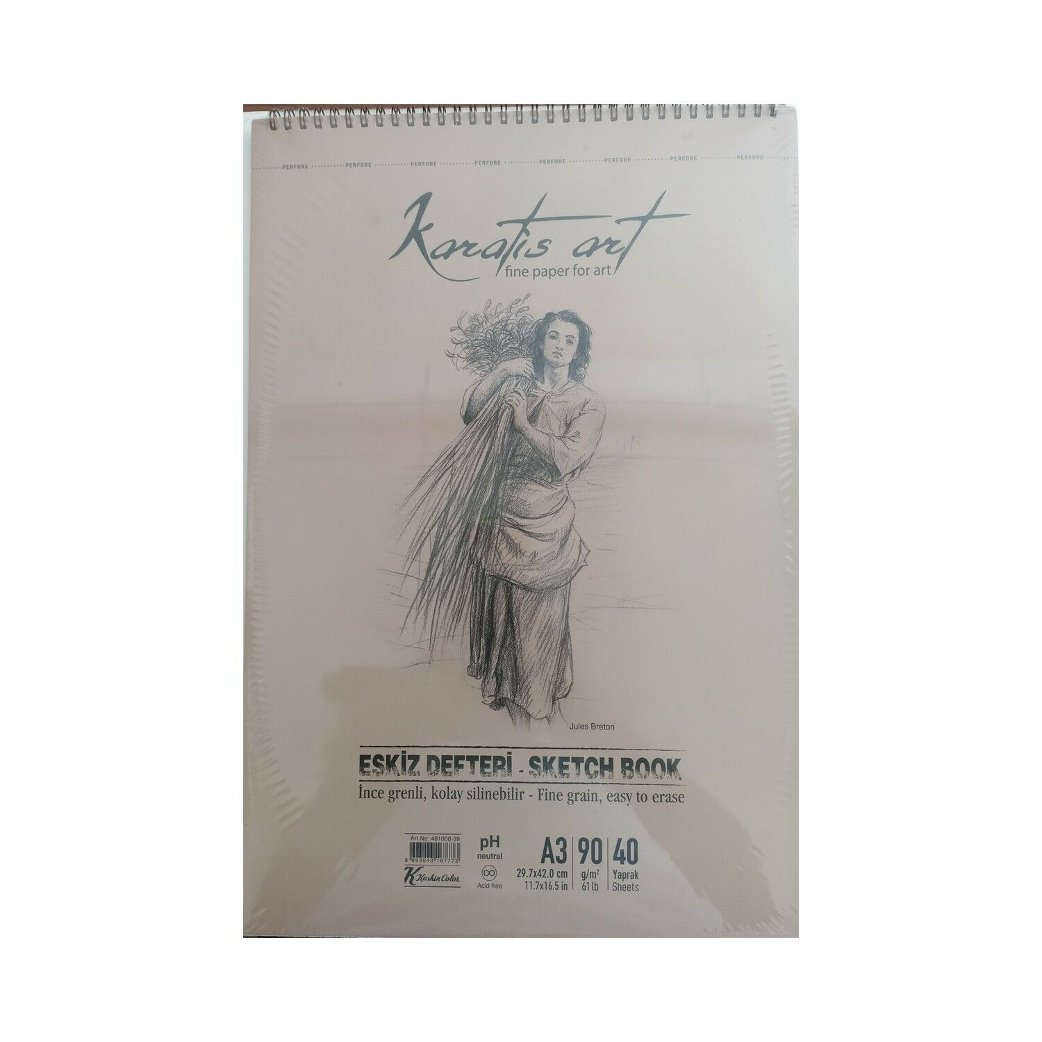 481008-99/A3 40 YP SP ESKIZ BLOK 90 GR DEFTER