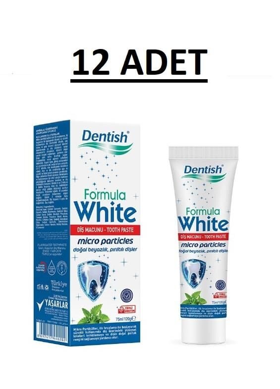 DENTISH DİŞ MACUNU FORMULA WHITE 120GR 12 Lİ