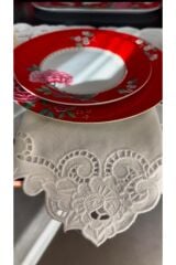 Snow White Beyaz Iş Amerikan Servisi Ve Peçete Seti 2 Kişilik