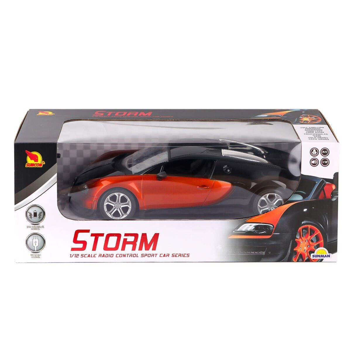 0694 Kumandalı Şarjlı Spor Araba 1:12