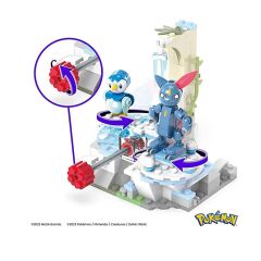 HKT20 MEGA™ Pokémon™ Piplup ve Sneasel Kış Macerası Seti 183 parça + 7 yaş