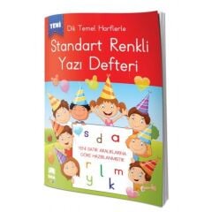 Ema-A5 Renkli Dik Çizgili Güzel Yazı Defteri