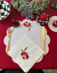 Nar Model Peçete - 2 Adet