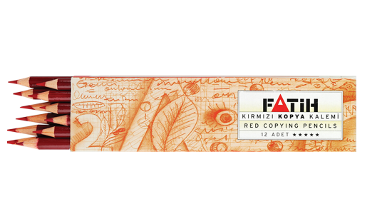 Fatih Kırmızı Kopya Kalemi 12 li Paket