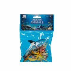 0704 Okyanus Hayvanları Poşetli Hayvan Oyun Seti