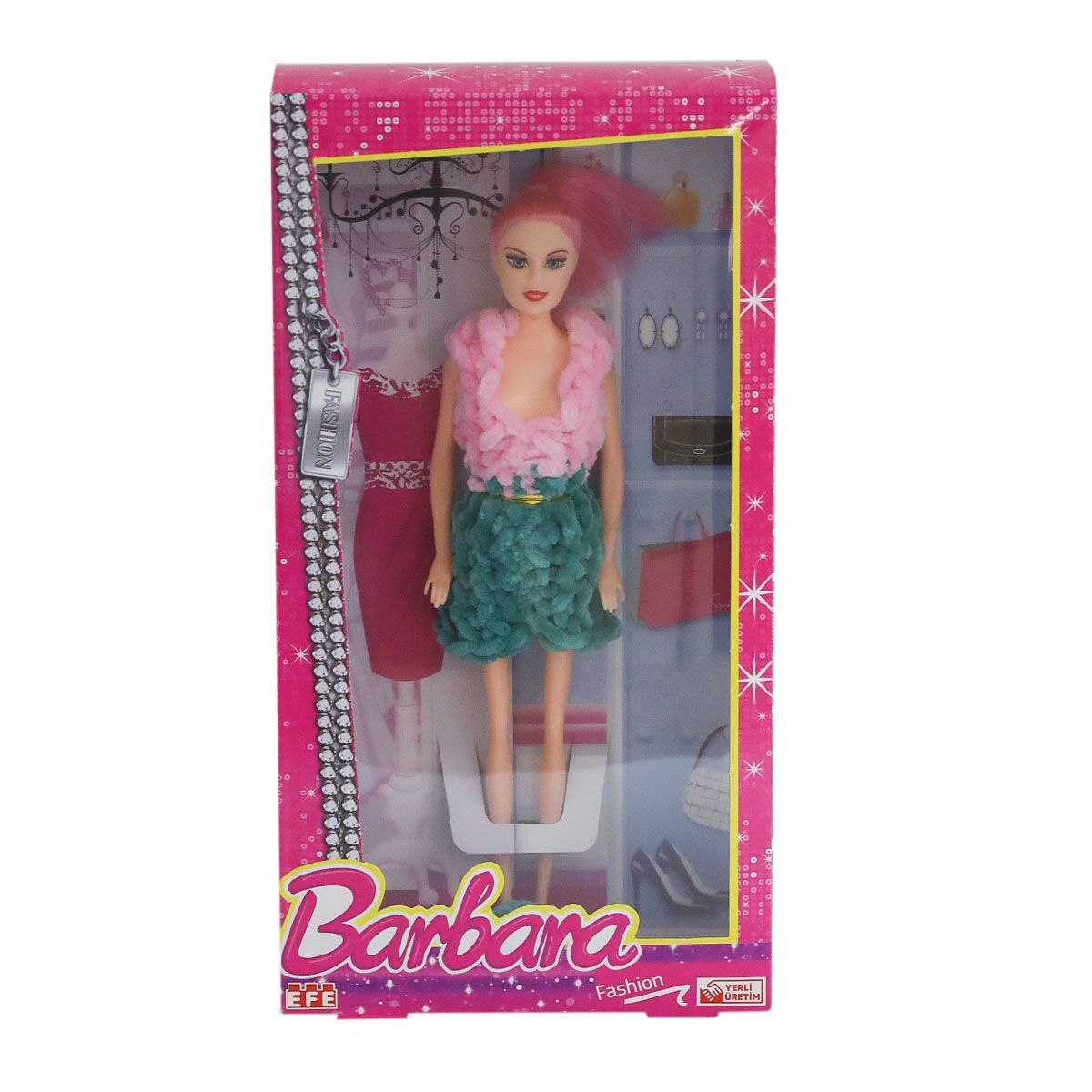 296 ÖRME KIYAFETLİ ŞAPKALI BEBEK