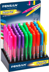 2290/Pensan Neon Jel Kalem Standlı 60lı