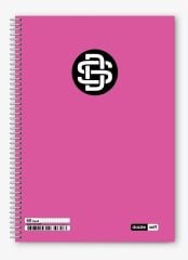 60/4 A-4 Dazzle Soft Spiralli Plastik Kapak Defter 12li