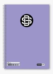 72/4 A-4 Soft Dazzle Spiralli Plastik Kareli Kapak 12li