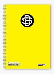 96/1 A-4 Dazzle Soft Spiralli Plastik Çizgili Kapak Defter 12li