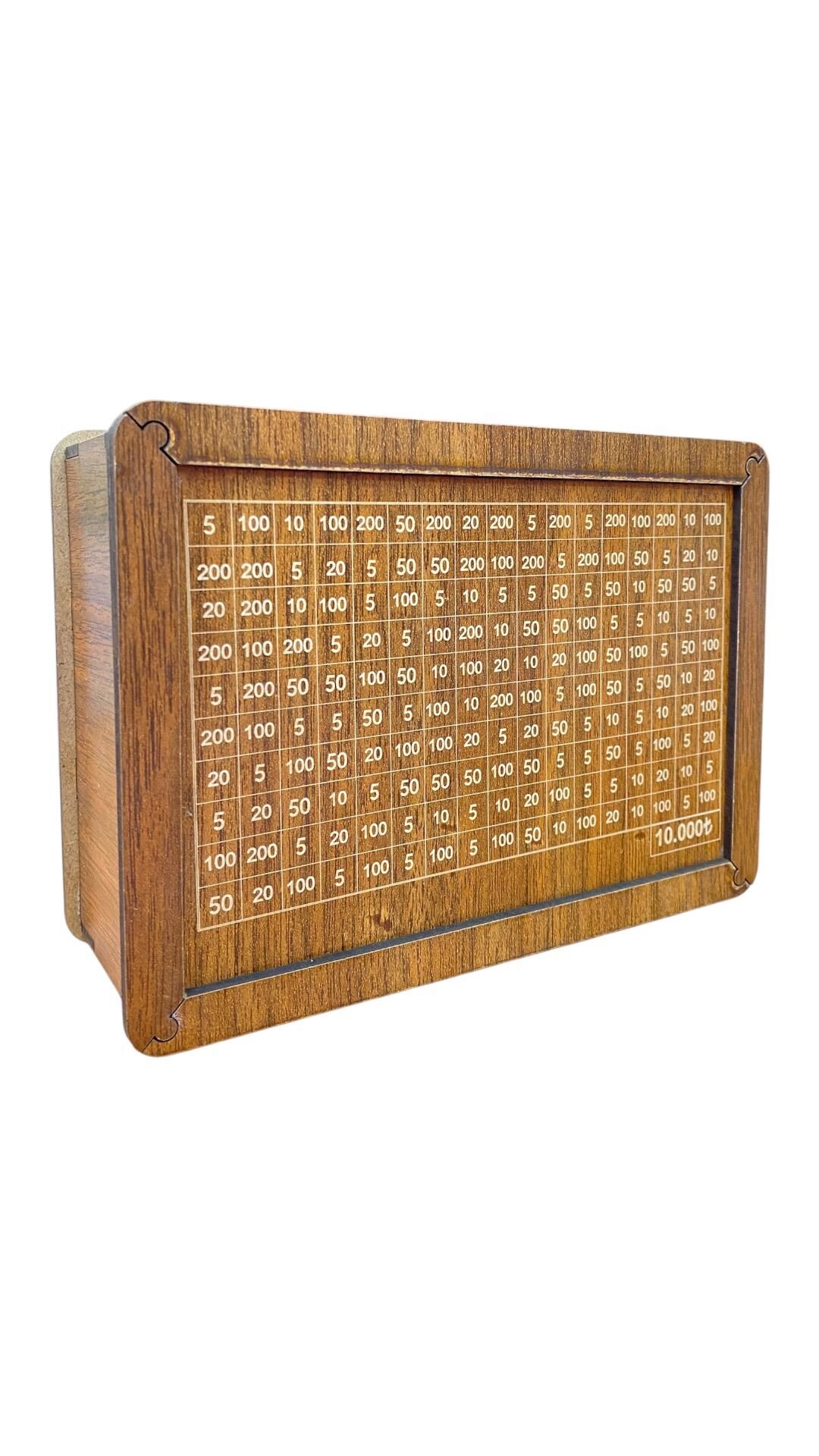 TOPNET AHŞAP HEDEF KUMBARA 10.000 TL