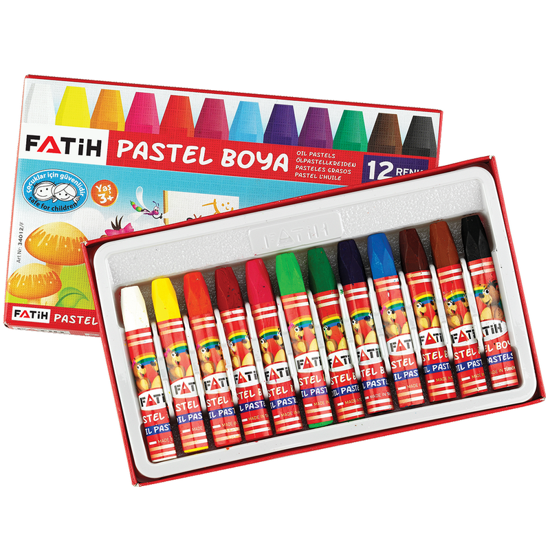 Fatih 12 Renk Pastel Boya