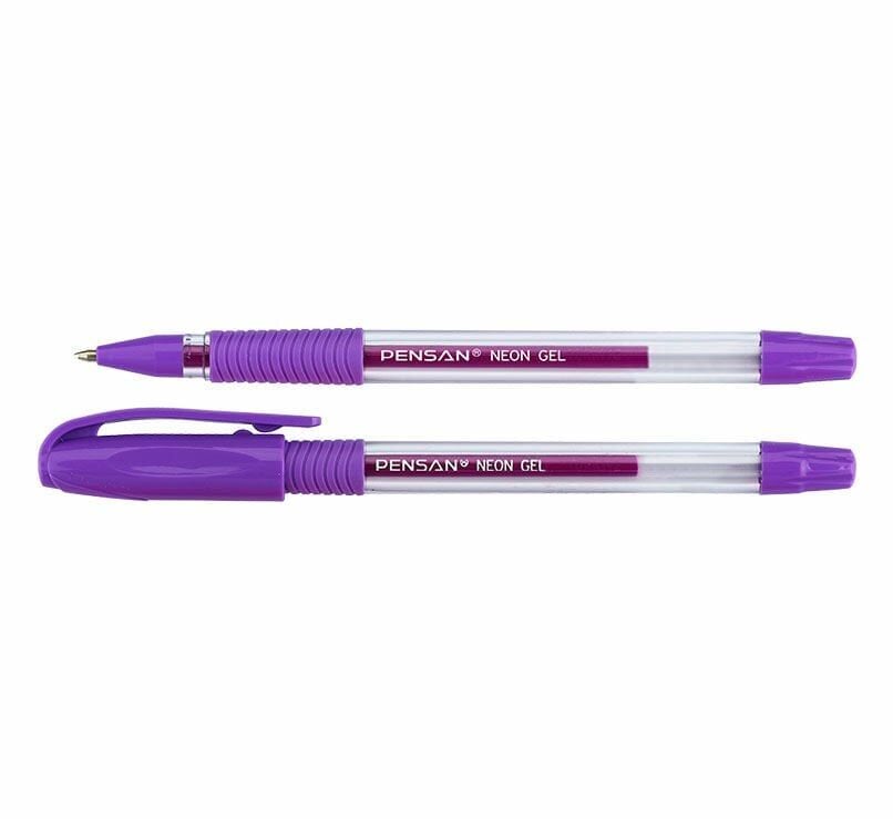 Pensan Mor Neon Jel Kalem 12li