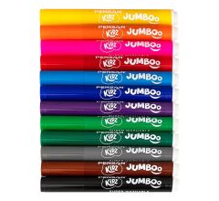 Pensan Kidz Yıkanabilir Jumbo Keçeli Kalem 12 Renk