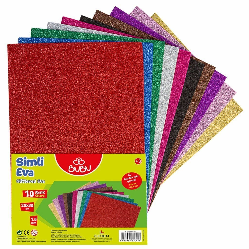 BUBU-EV0037 SIMLI EVA 20X30 CM 10 RENK
