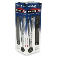 Pensan My-Tech Tükenmez Kalem Siyah 25li