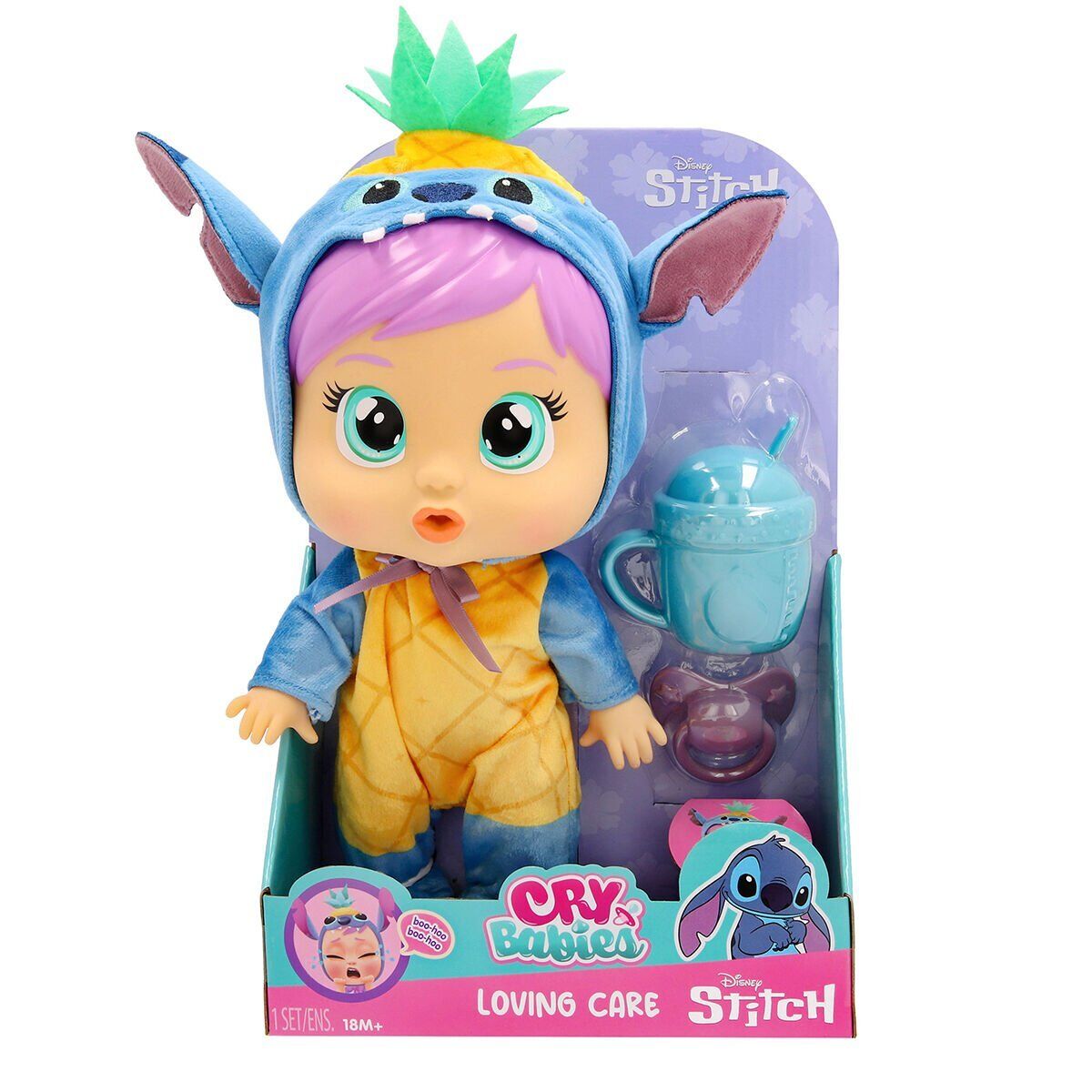 CYB70000 Cry Babies Love and Care Stitch Kostümlü Bebek