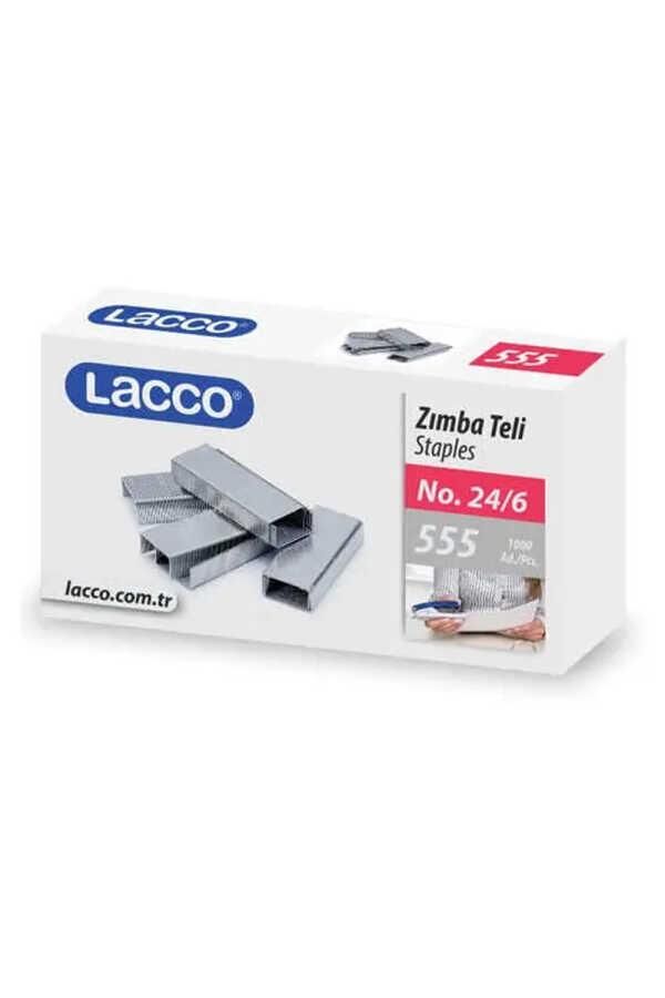 Lacco 555 Zımba Teli 24/6 Büyük Boy 10 Lu Paket