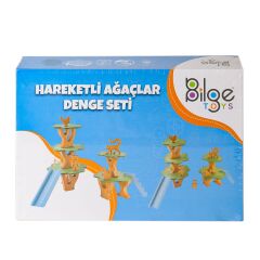 BLG-101 Ahşap Hareketli Ağaçlar Denge Seti