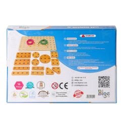 BLG-111 Ahşap İp Geçirme Oyun Seti