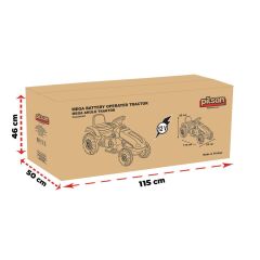 05 276  Pilsan Mega Traktör Akülü 12 Volt Kırmızı