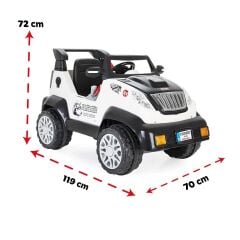 05 234 Fantastik 12V Uzaktan Kumandalı Akülü Araba Beyaz -Pilsan