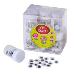 Bubu-Gz0003 Siyah Göz 12 mm 12li