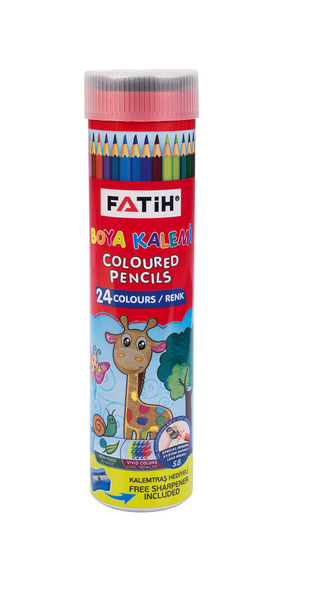 33224/Fatih 24 Renk Tam Boy Tüplü Boya Kalemi
