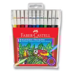 Faber Castell 12 Renk Keçeli Boya Kalemi