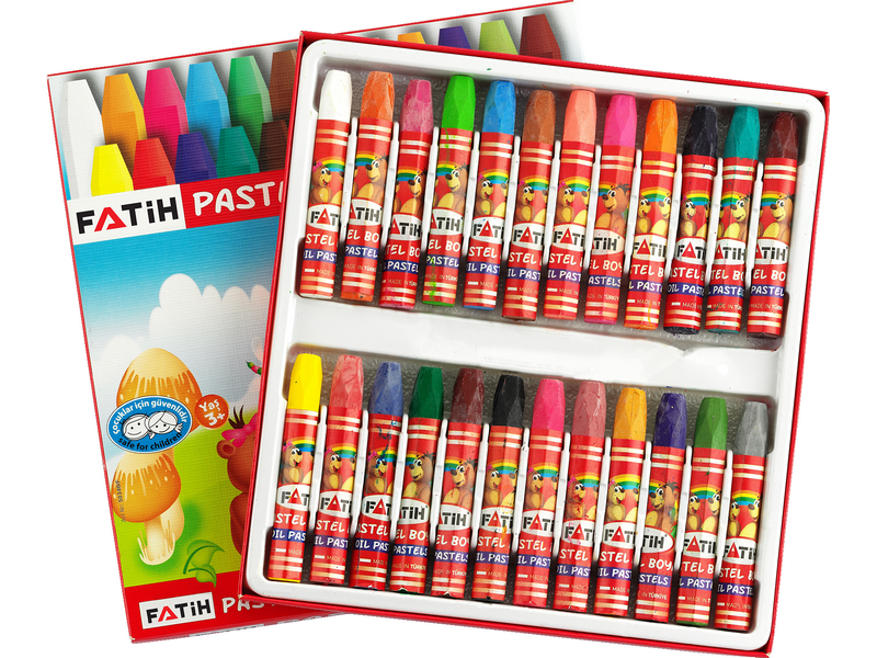 50340/FATIH PASTEL BOYA 24 RENK KING SIZE