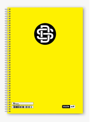 96/4 A4 Büyük Boy Dazzle Soft Spiralli Plastik Kapak Kareli Defter 12li