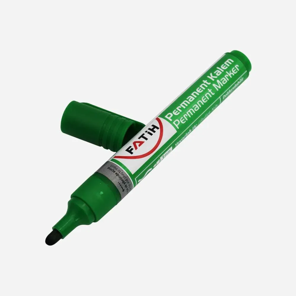 34415-Fatih Yeşil Permanent Kalem Yuvarlak Uç 12li
