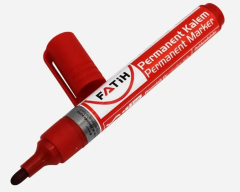 34410-Fatih Kırmızı Permanent Kalem Yuvarlak Uç 12li