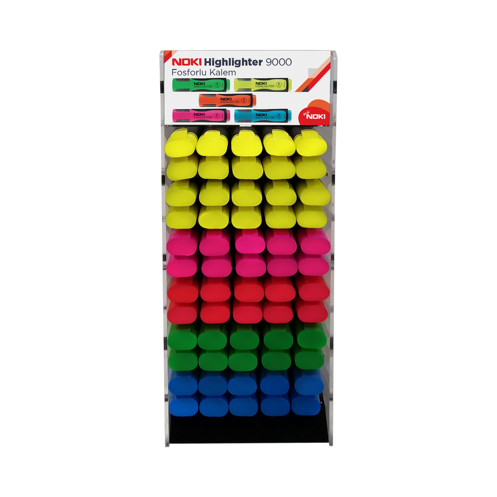 9000-180/Noki Fosforlu Kalem 180li Standlı