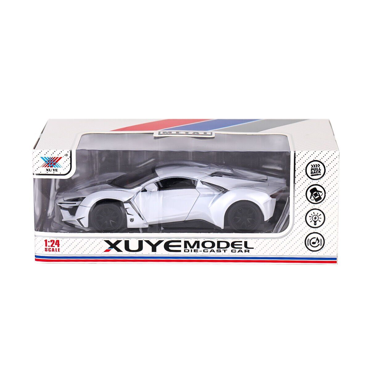 K240A11 Metal Çek Bırak Işıklı ve Müzikli Araba -Canem Oyuncak