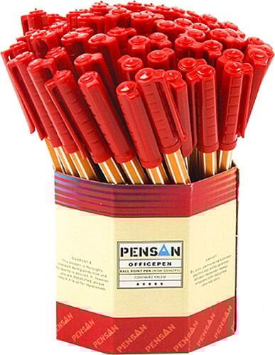 Pensan Kırmızı 1010 Tükenmez Kalem 60 Lı