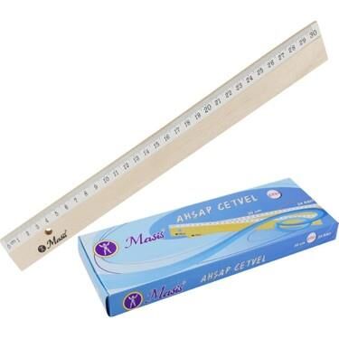 Masis Ahşap Cetvel 30 cm CT01 24 Adet