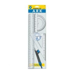 Ark Çizim Seti Takımı (Cetvel-İletki-Gönye-Pergel) 20 Set