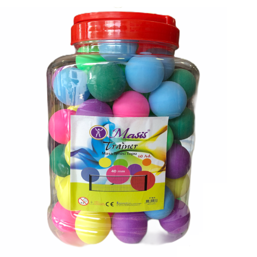 P-TB-R MASIS RENKLI MASA TENISI TOPU 60 LI