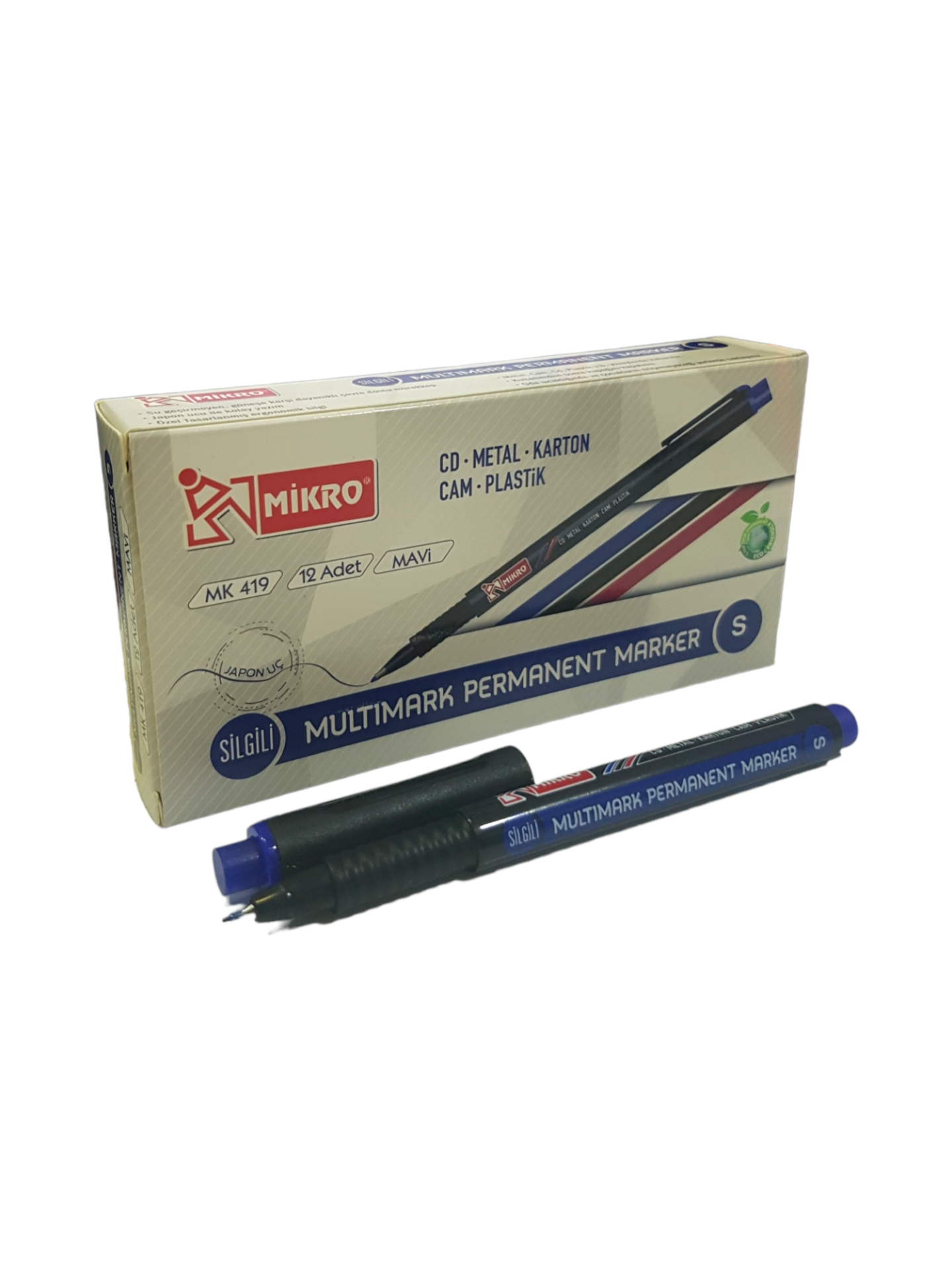 Mikro 419 CD Kalemi (S) Mavi 12 Adet