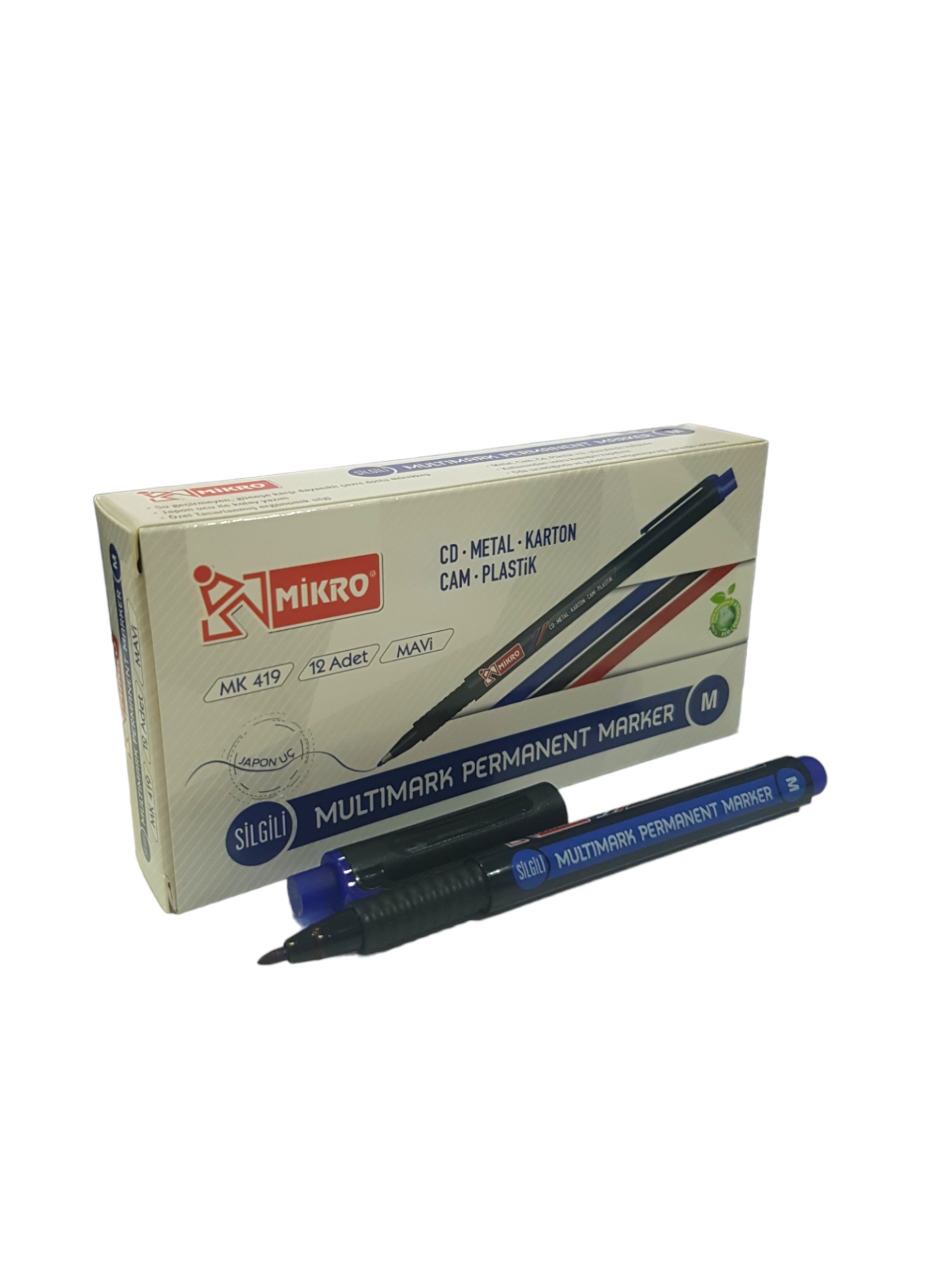 Mikro 419 CD Kalemi (M) Mavi 12 Adet