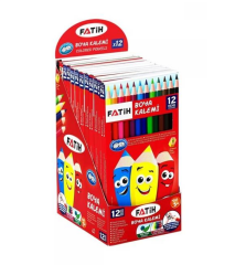 Fatih 12 Renk Tam Boy Kuru Boya Kalemi 12 li Paket