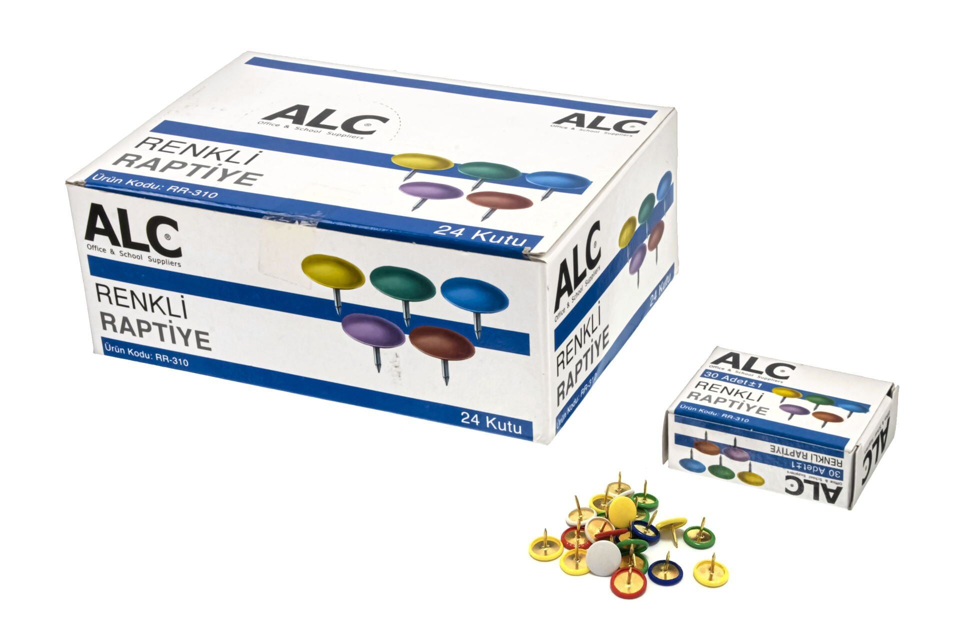 ALC Renkli Raptiye 24 kutulu 1 Paket