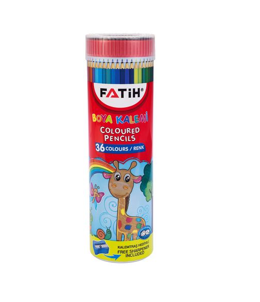 33190/FATIH KURUBOYA KALEMI 36 RENK TAM BOY TÜPLÜ