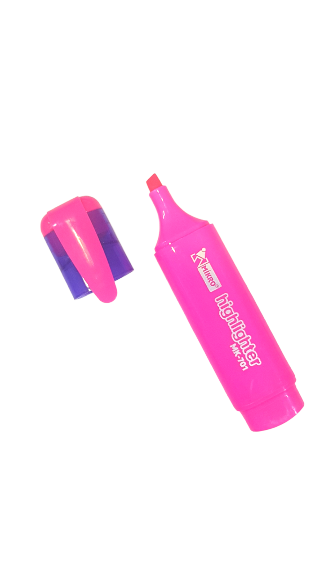 Mikro 701 Fosforlu Kalem Pembe 12 Adet
